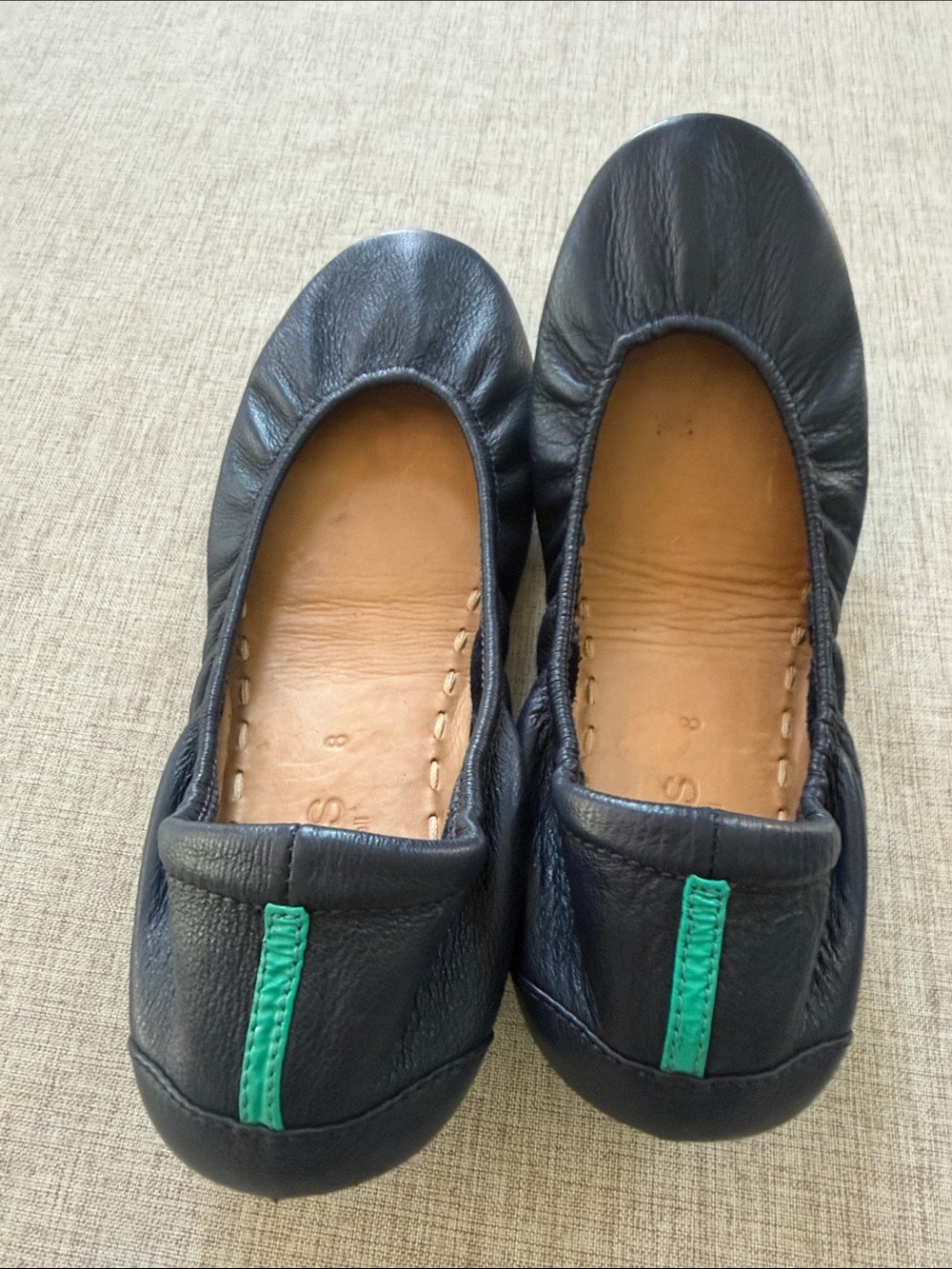 Turks Ballet Flats Navy Blue Women’s 8 comfort minimalist capsule - Picture 8 of 10